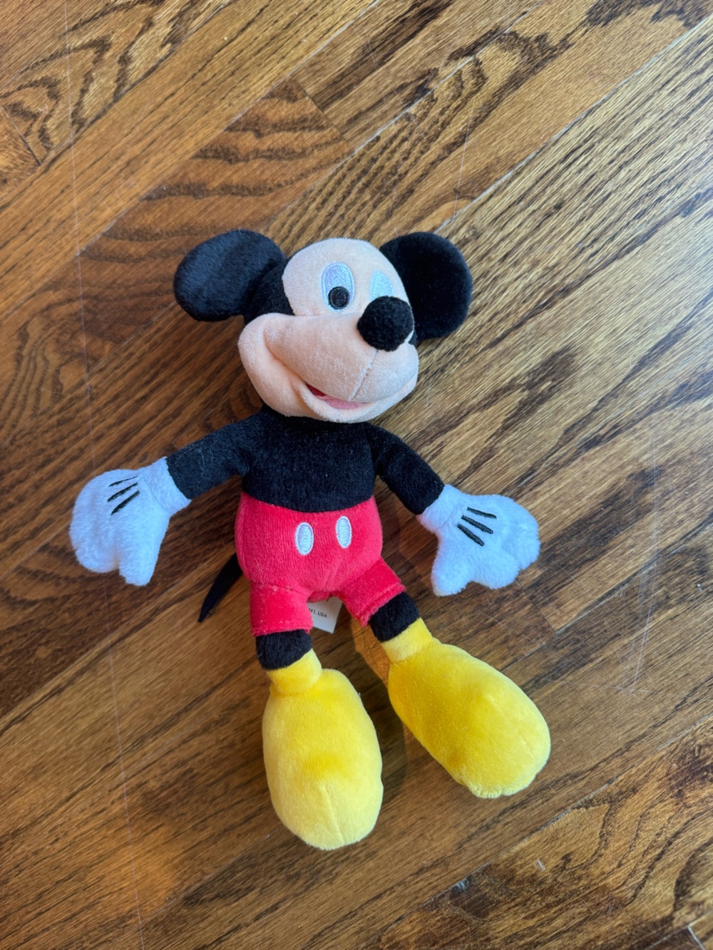 Disney Mickey Mouse Plush - Black, Red, Yellow